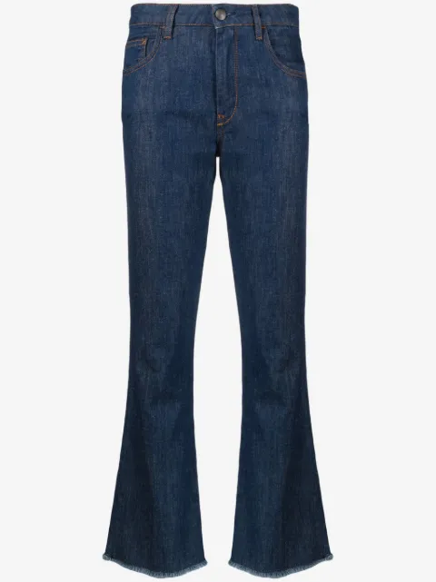 Fay mid-rise straight-leg cropped jeans