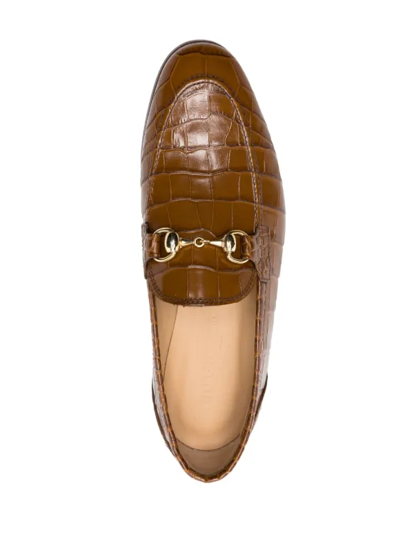 Crocodile hot sale gucci loafers