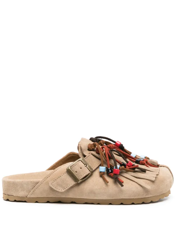 サンダル・ミュール SCAROSSO Gea Suede Mule GEAMULETANSUED Desert Gea Desert Mules for Women | Scarosso®