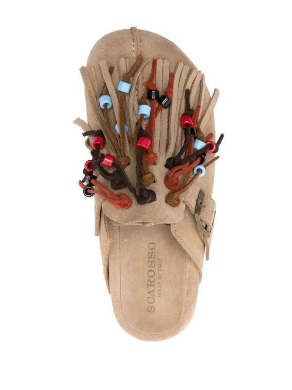 サンダル・ミュール SCAROSSO Gea Suede Mule GEAMULEBEISUED Gea Beige Mules for Women | Scarosso®