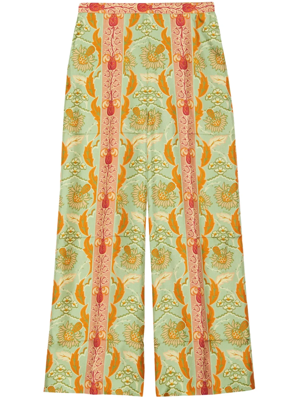 Gucci Zijden broek Groen