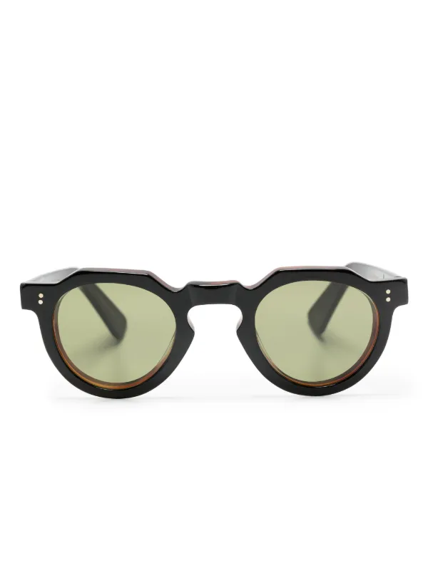 Lesca Crown tortoiseshell-detail round-frame Sunglasses - Farfetch