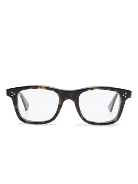 Lesca tortoiseshell-effect square-frame glasses