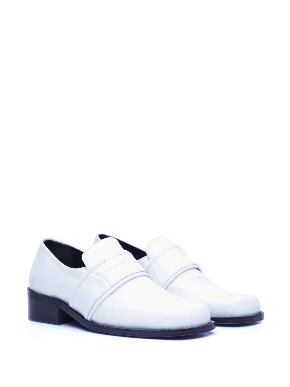 BY FAR Cyril loafers Wit