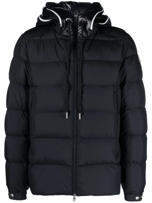 Men moncler discount black puffer jacket