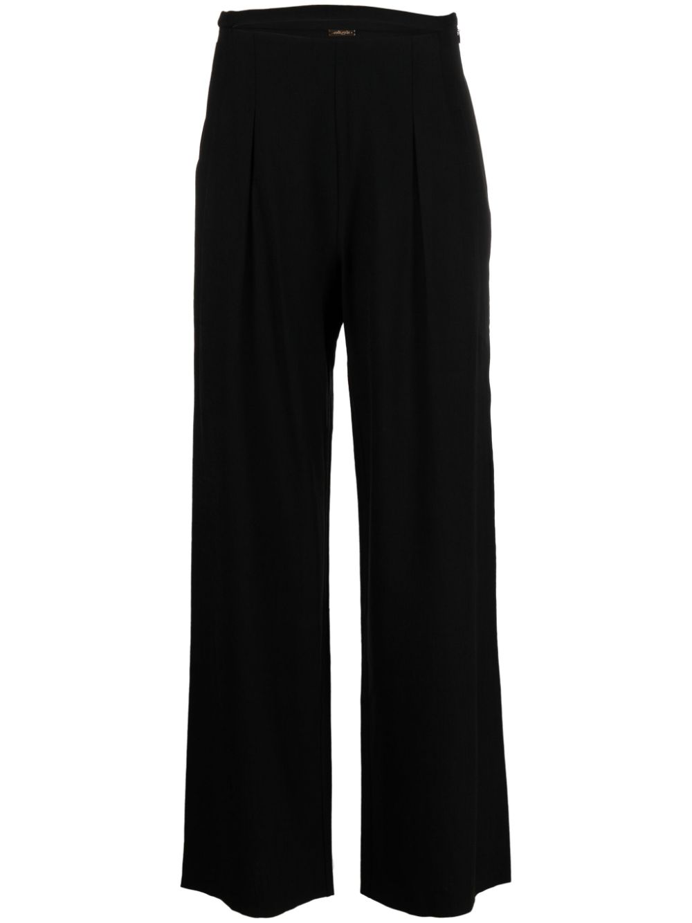 Cult Gaia Tasha Cut-out Wide-leg Trousers In Black