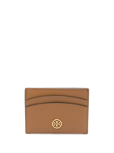 Tory Burch logo-plaque leather card holder Women