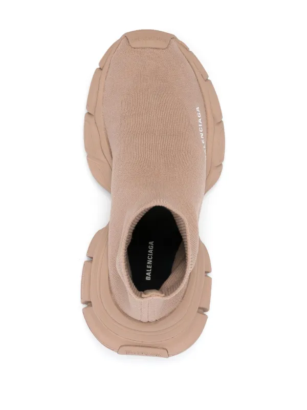 Balenciaga beige sock trainers on sale