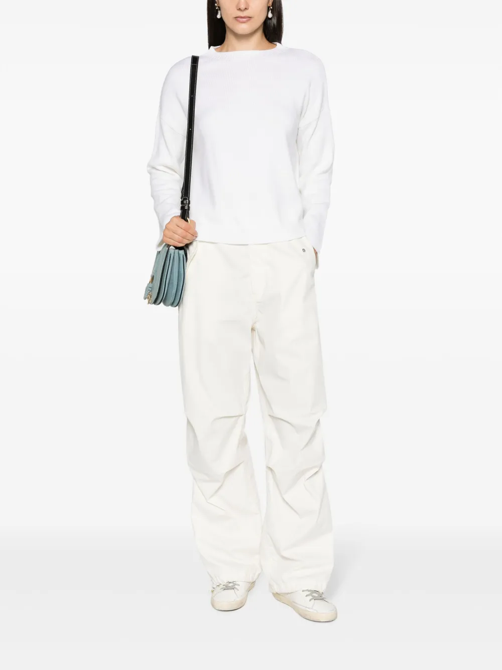 Piazza Sempione fine-knit wool jumper - Wit