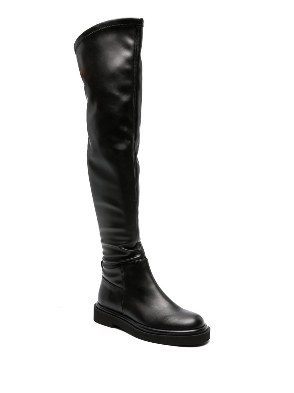 Paloma Barceló Kenda knee-length leather boots - Zwart