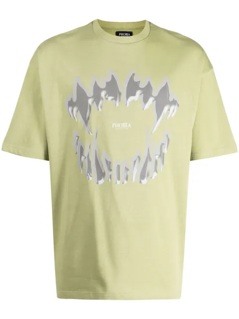 PHOBIA Demon Bite-print cotton T-shirt