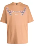 PHOBIA Scorpion-print cotton T-shrit - Brown
