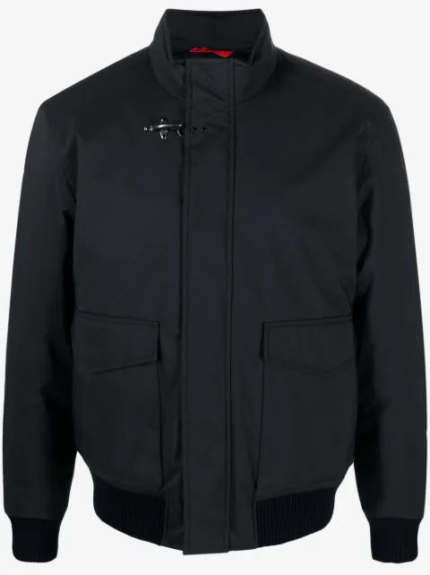 Fay mock-neck zip-up bomber jacket