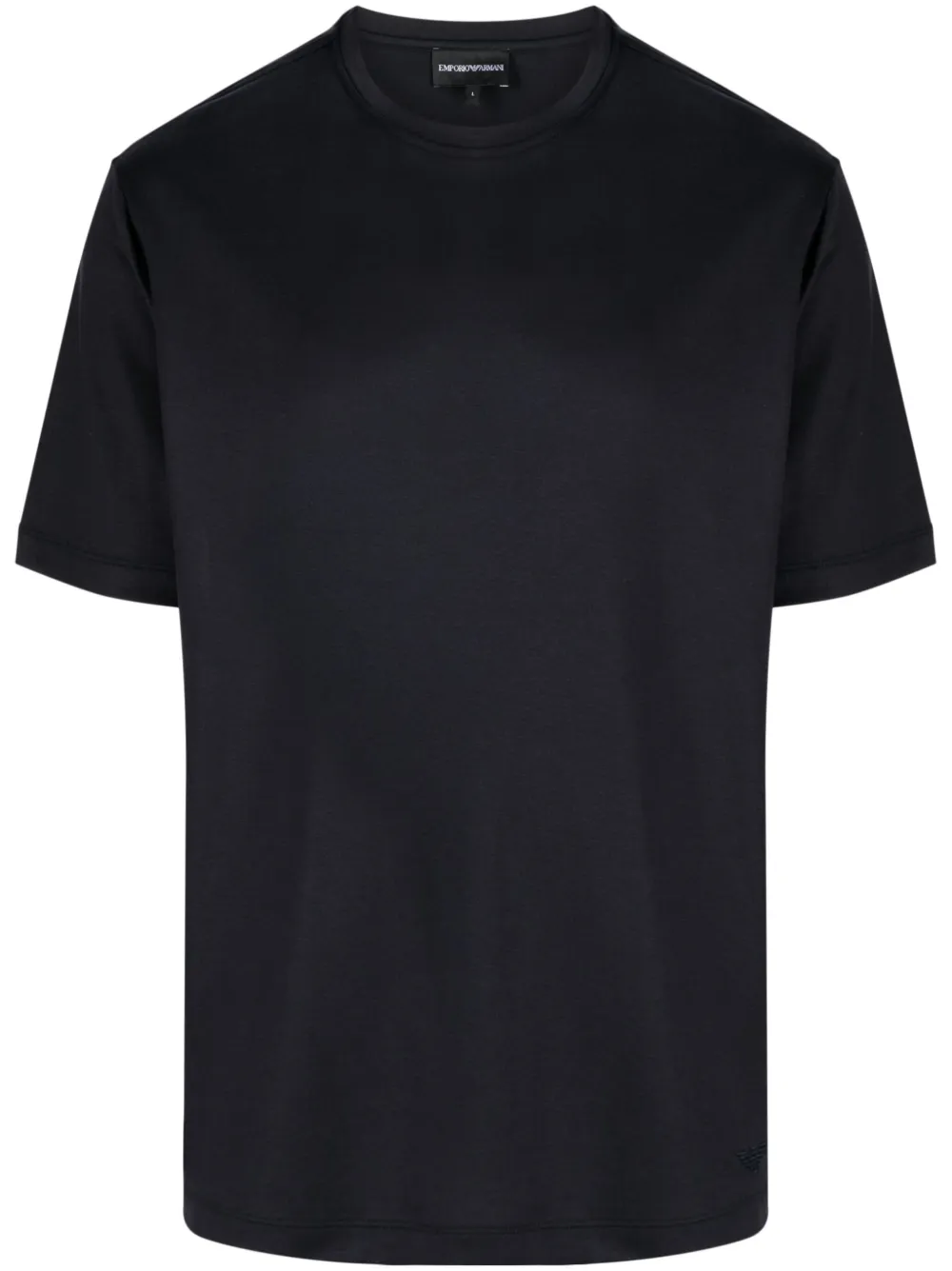 Emporio Armani T-shirt met geborduurd logo Blauw