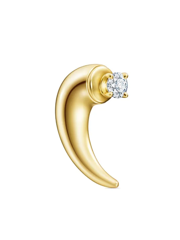 TASAKI Danger Horn ダイヤモンド ピアス 18Kイエローゴールド