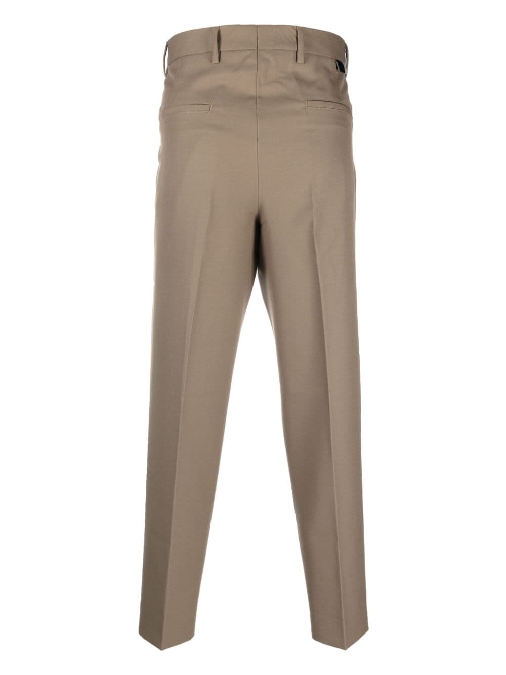 Shop Low Brand Pressed-crease Cropped Trousers In Neutrals