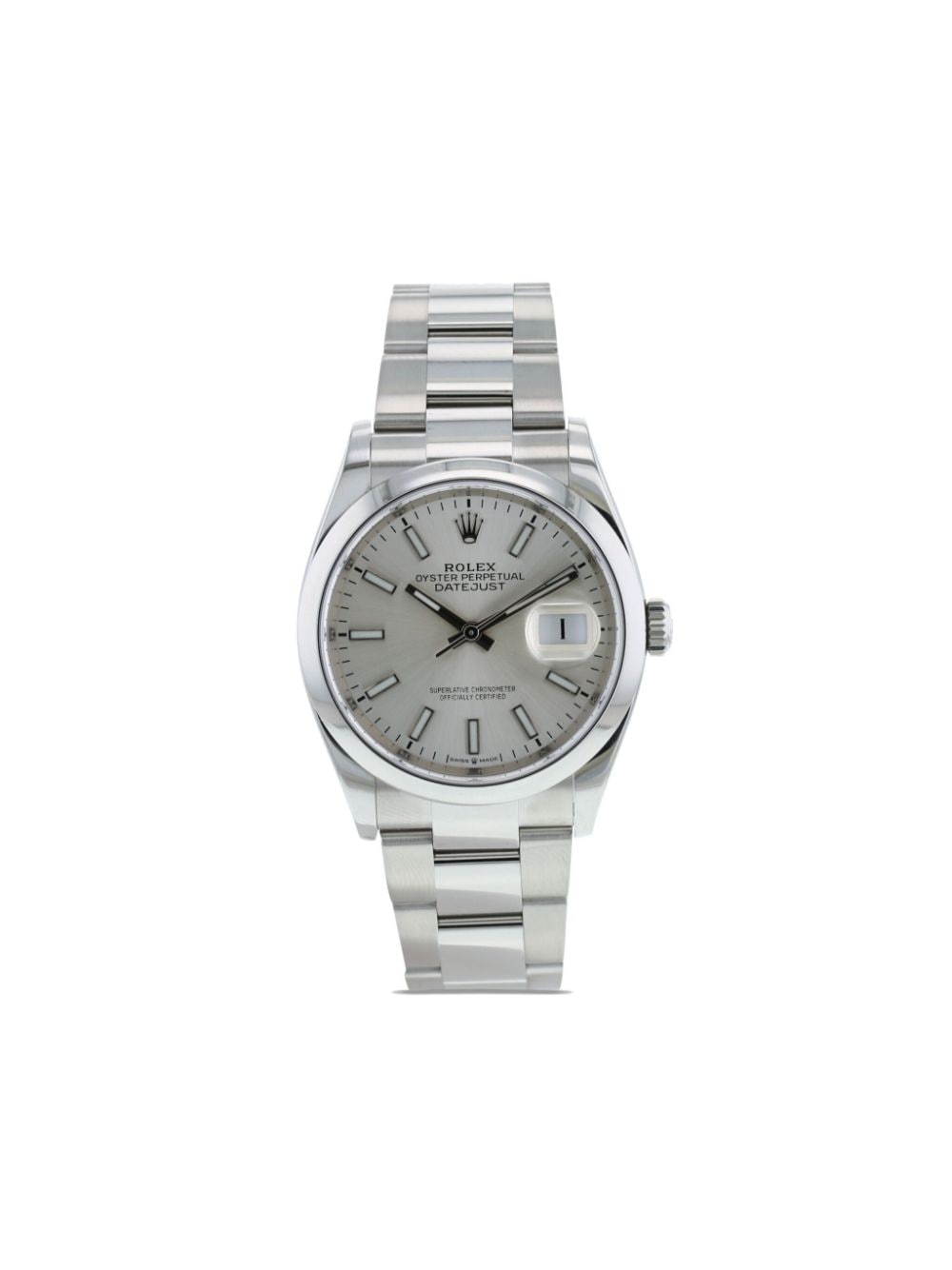 Pre-owned Rolex 2019  Datejust 36mm In Silver