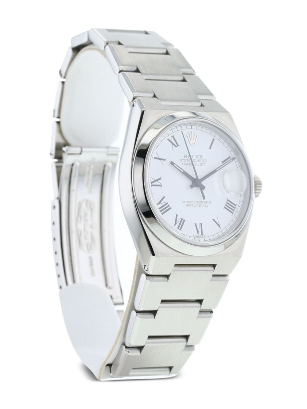Pre-owned Rolex 1977  Datejust 36mm In White