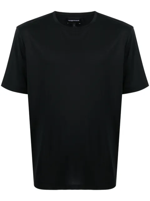 Emporio Armani logo-embroidered crew-neck T-shirt 