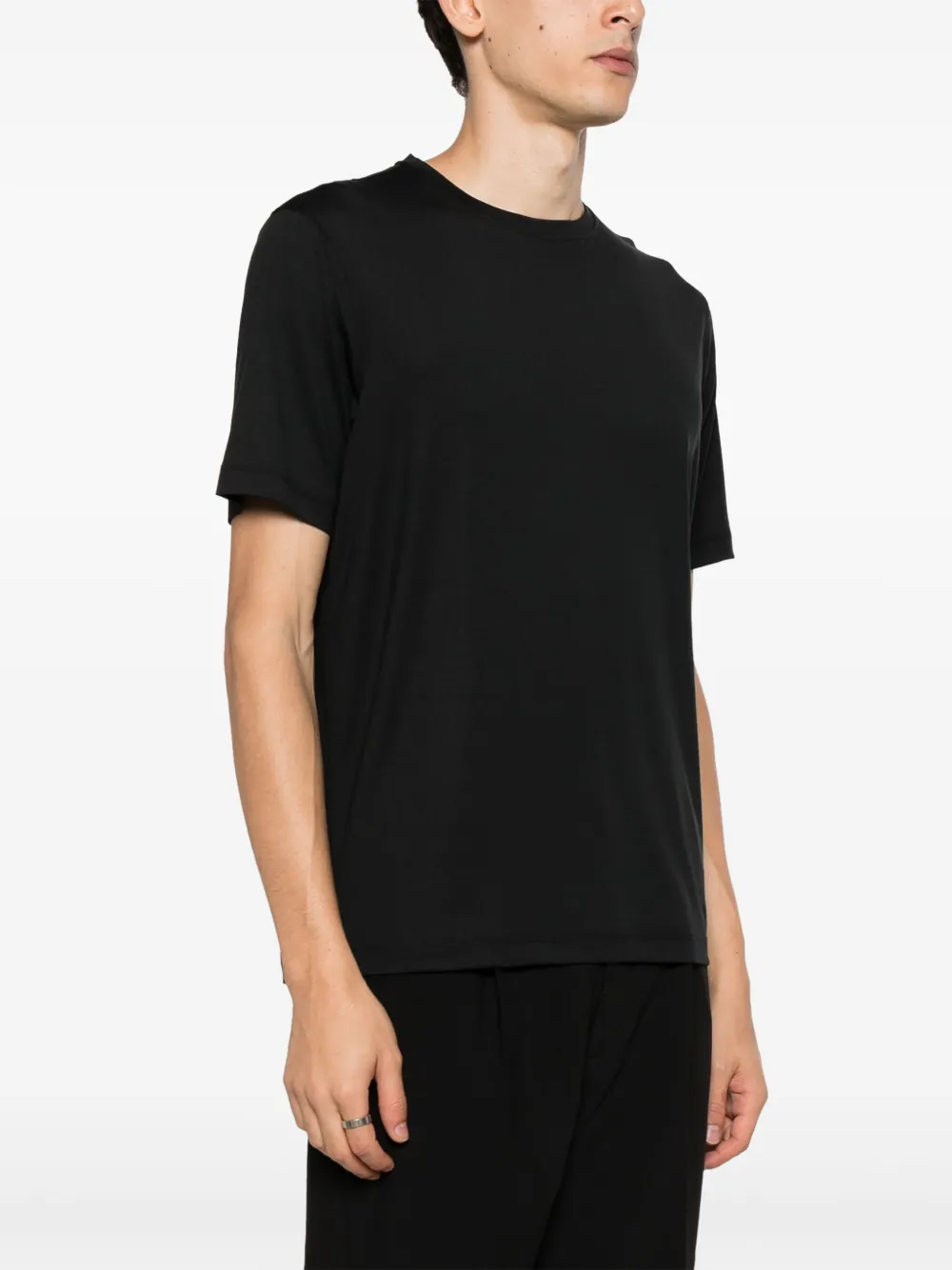 Emporio Armani T-shirt met geborduurd logo Zwart