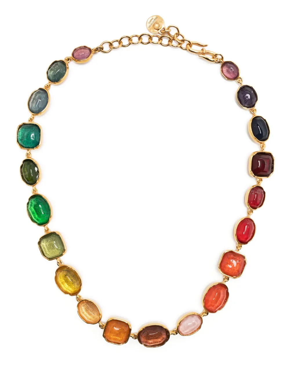 Goossens Cabochons Rainbow Necklace In Multicolour