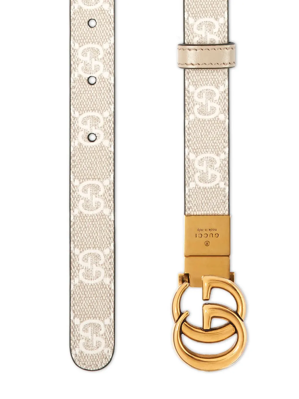 Gucci GG Marmont leren riem - Beige