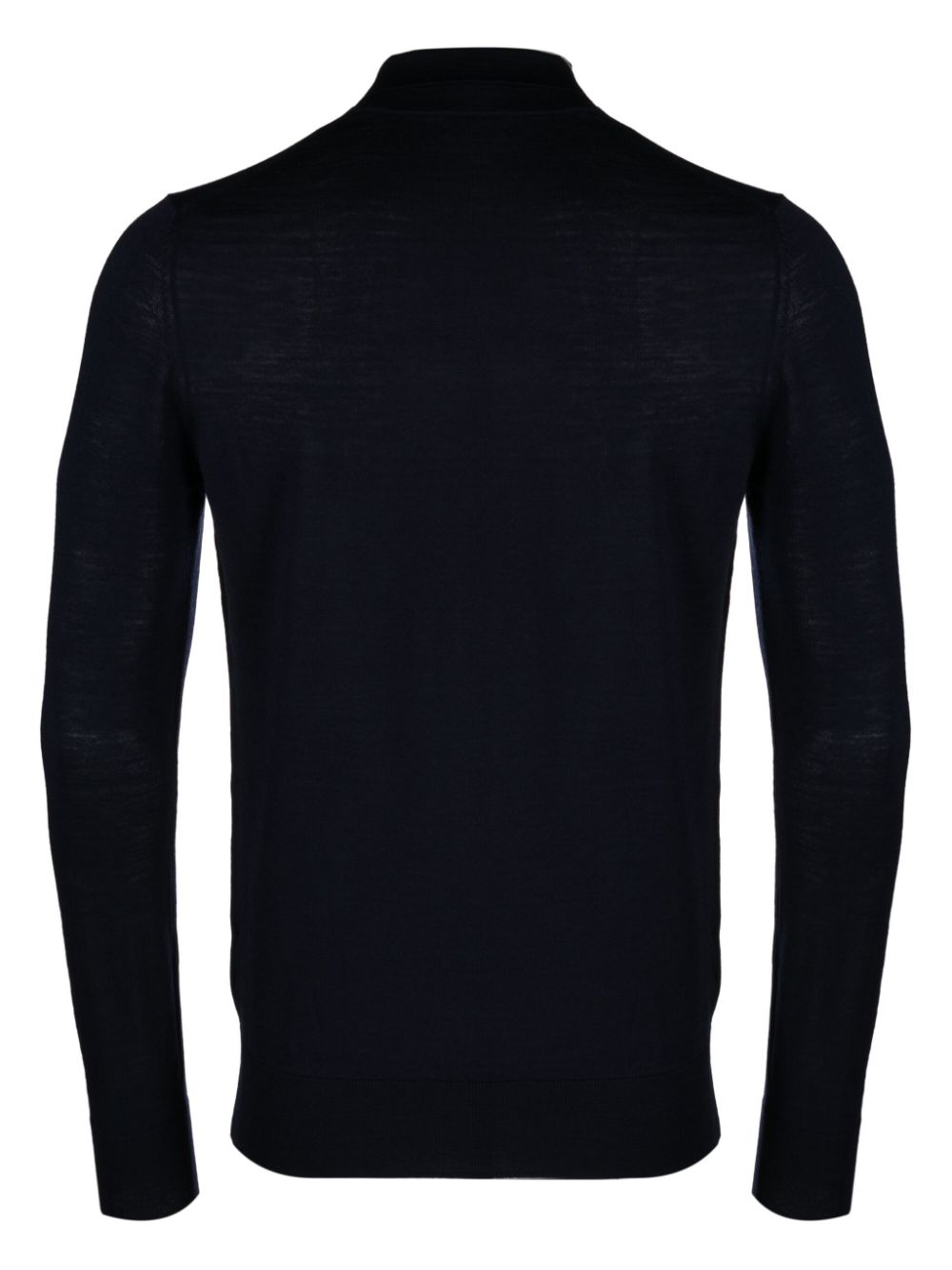 Ballantyne fine-knit wool polo shirt - Blauw
