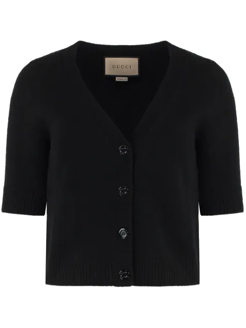 Gucci short-sleeve cashmere cardigan
