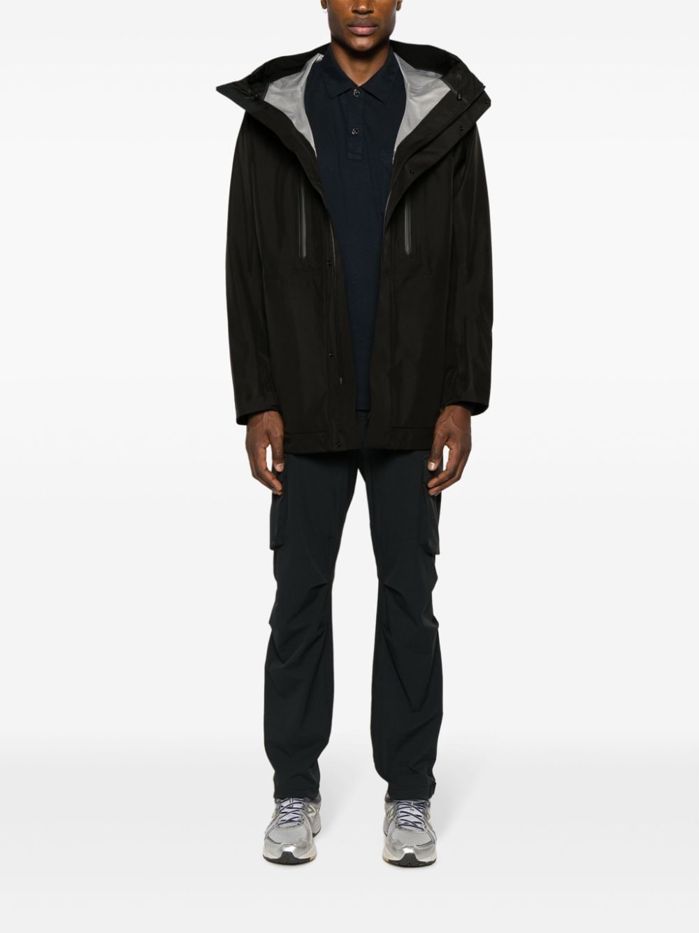 Norse Projects Jack met capuchon Zwart