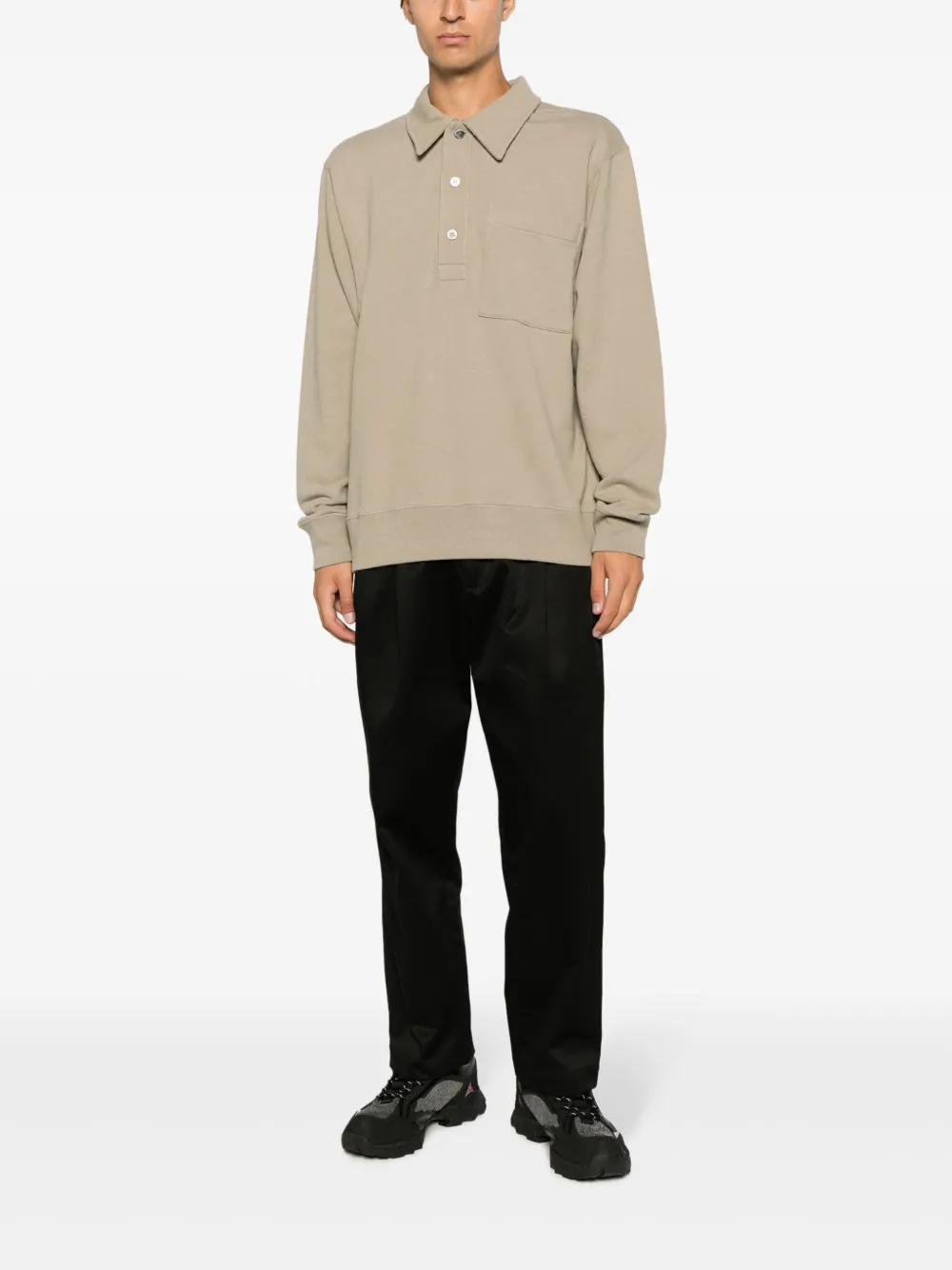 Norse Projects Fraser poloshirt van biologisch katoen - Beige