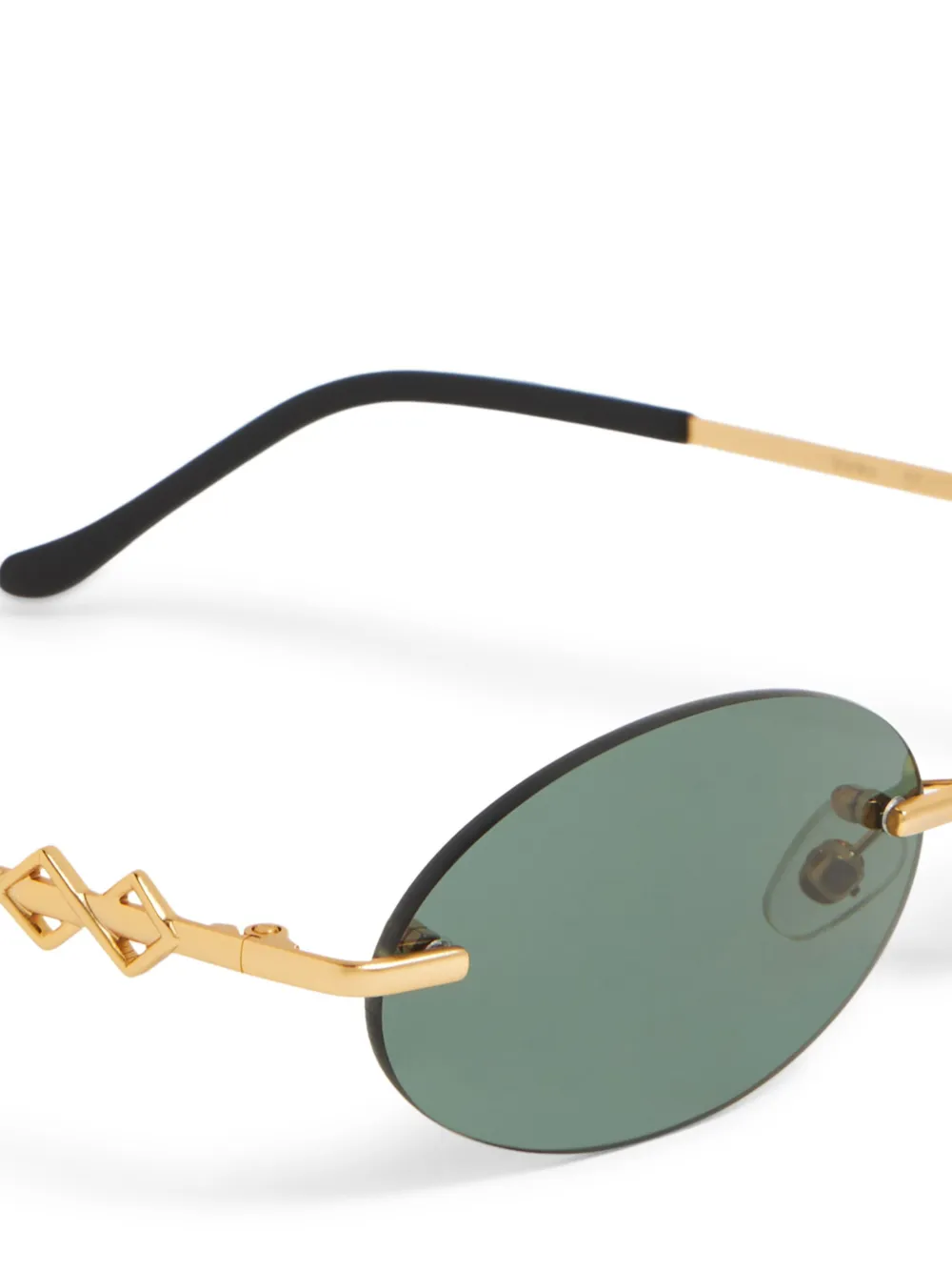 Karen Wazen Vicky oval-frame suglasses - Goud