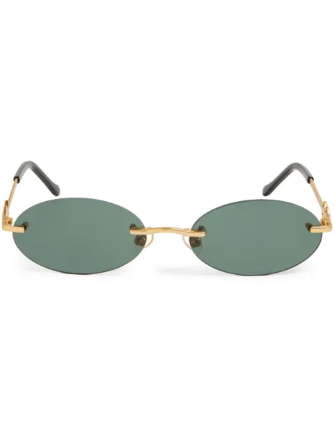 Karen Wazen Vicky oval-frame suglasses