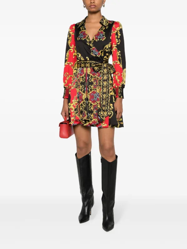 Alice olivia wrap on sale dress