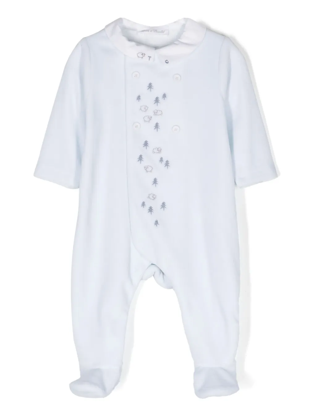 Tartine Et Chocolat bib-collar fleece body Blauw