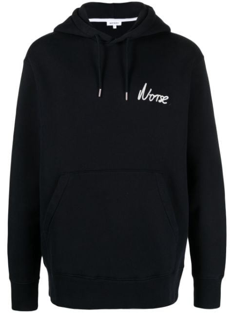 Norse Projects Arne hoodie met geborduurd logo