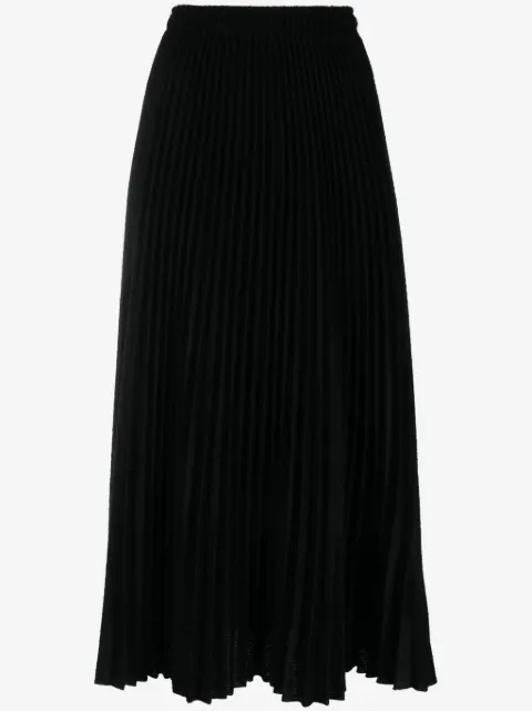 Ermanno Scervino falda midi con diseño plisado y cintura alta