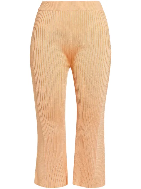 Jil Sander pantalones con paneles de canalé