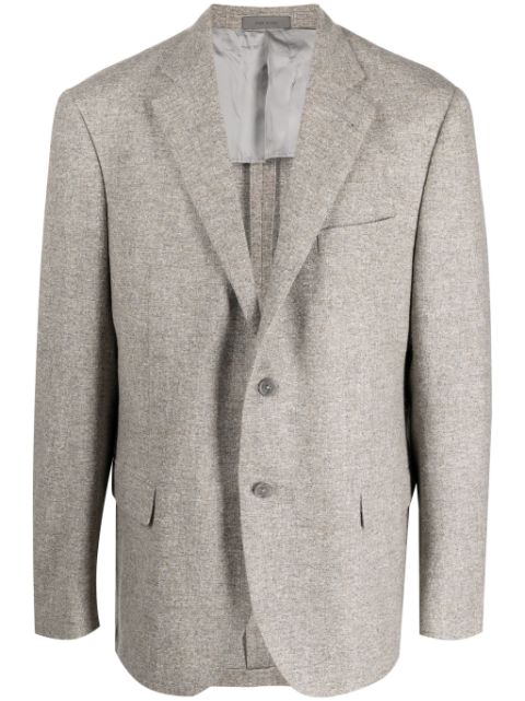 Corneliani single-breasted virgin-wool blend blazer