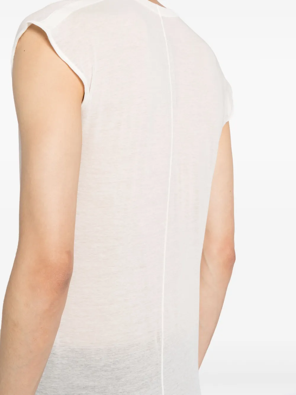 Rick Owens Semi-doorzichtige tanktop Wit