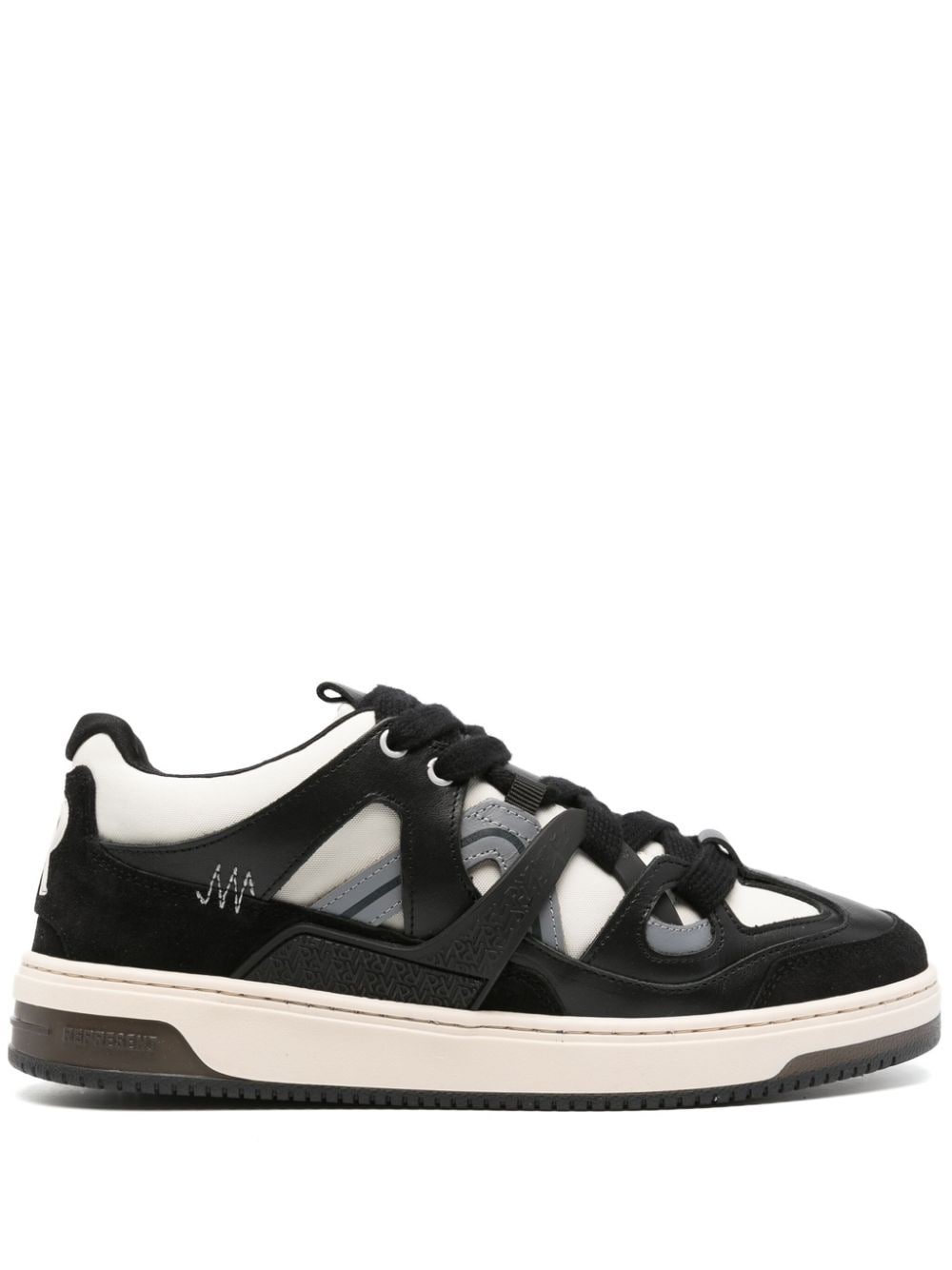 Shop Represent Bully Leather Sneakers In Black