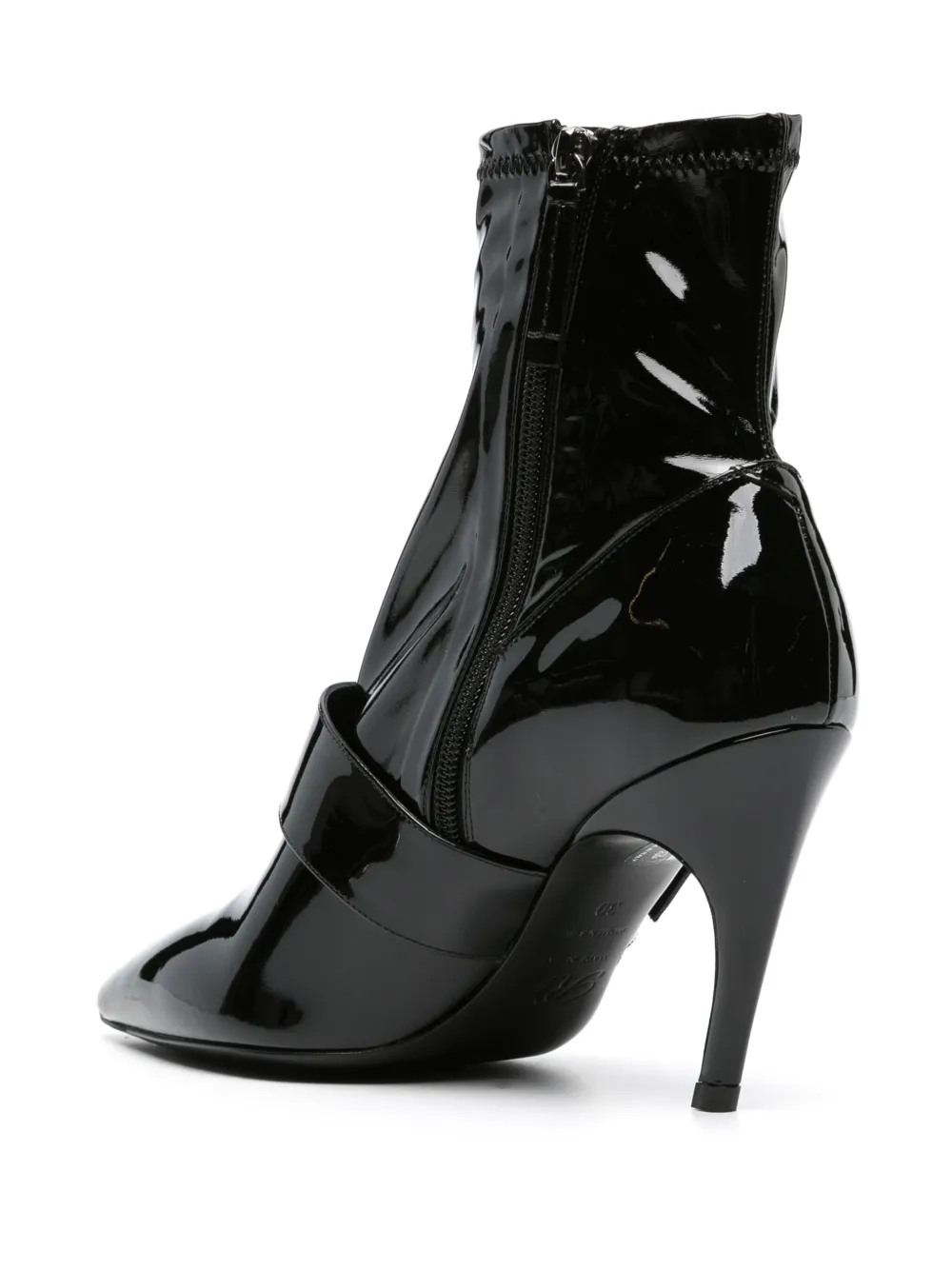 Viv 100mm Patent-Leather Ankle Boots