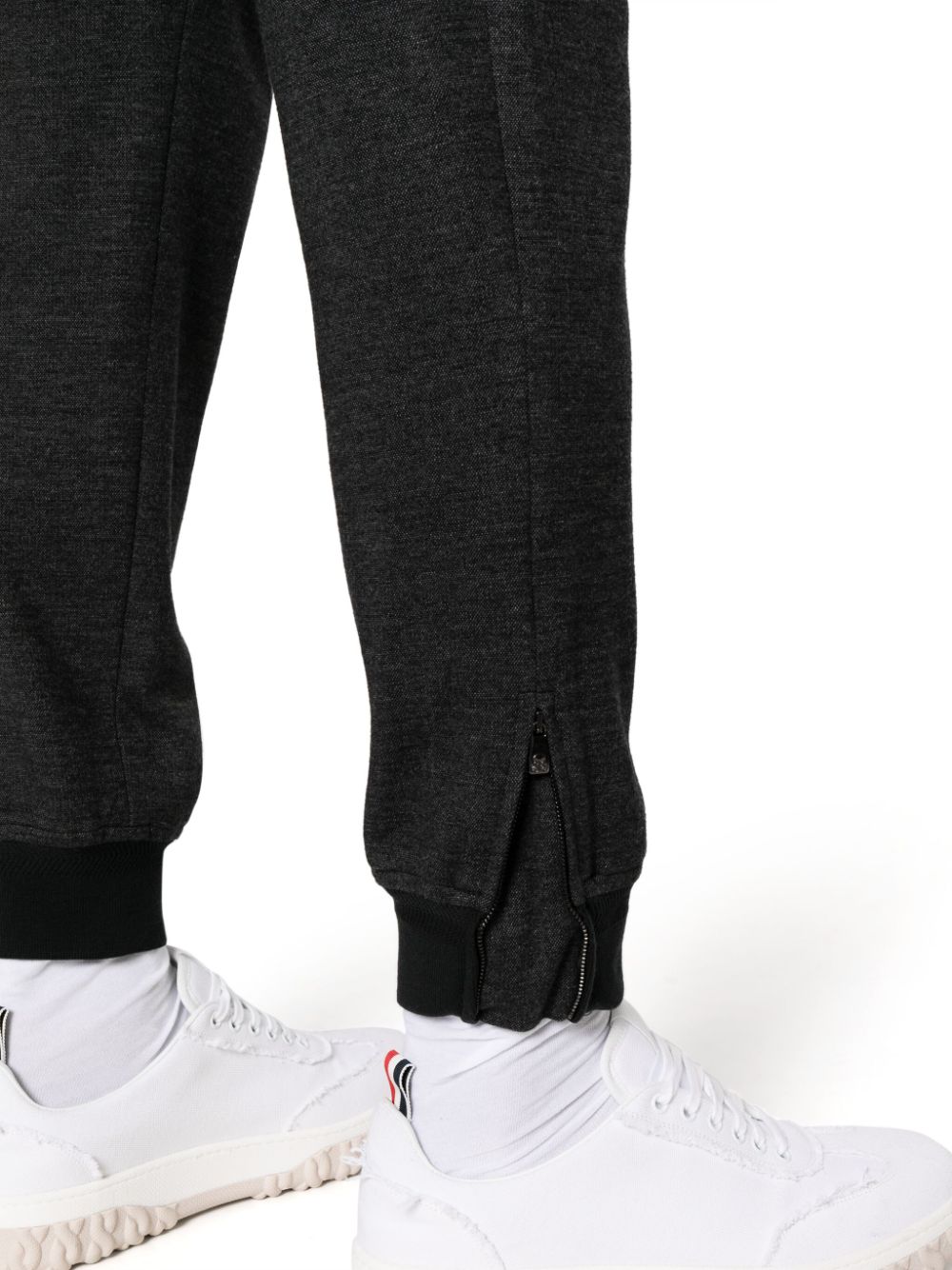 Shop Corneliani Tailored Track Pants In Grey