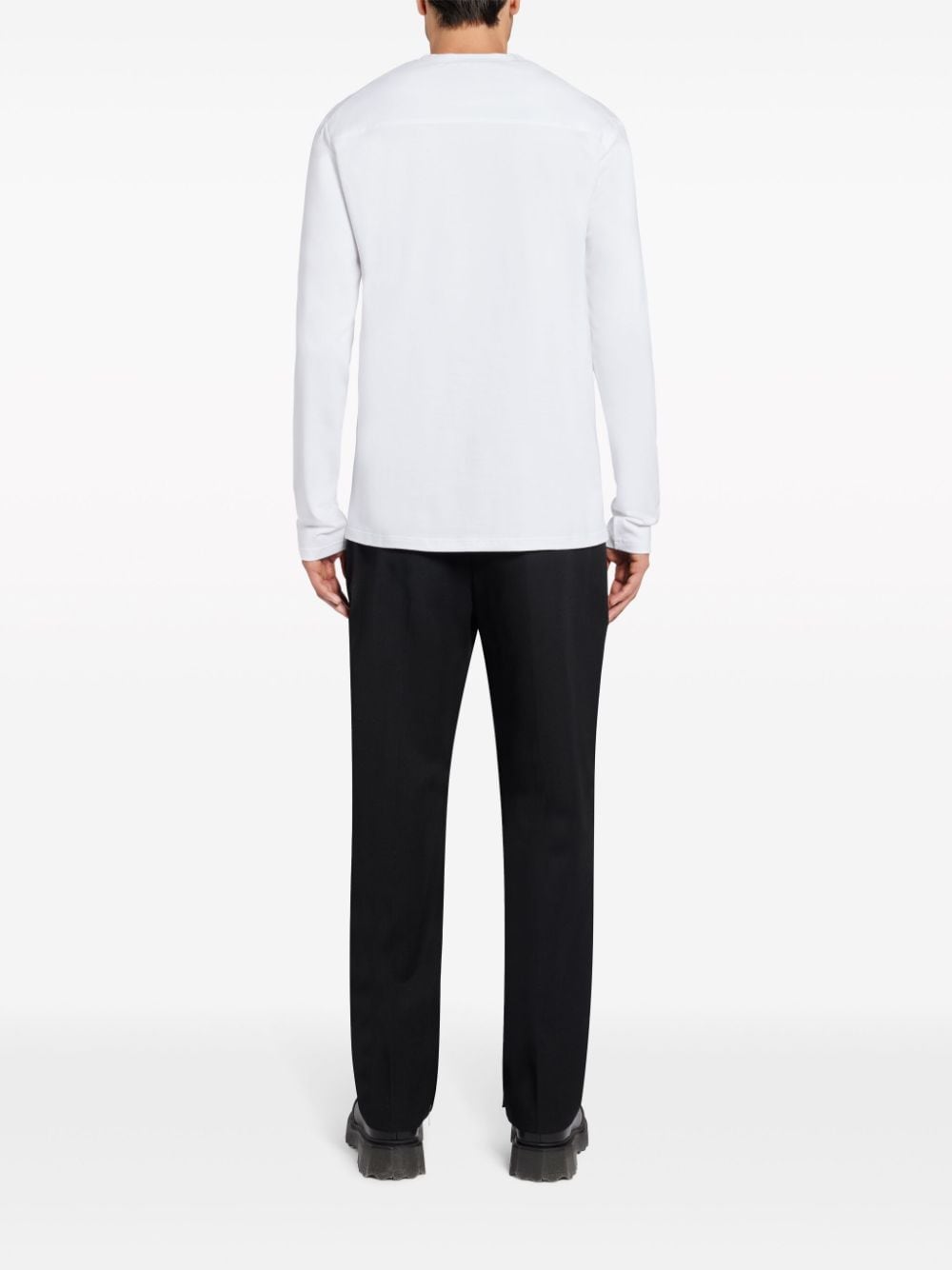 Jil Sander Katoenen T-shirt met korte mouwen Wit