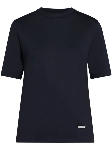 Jil Sander logo-plaque cotton T-shirt