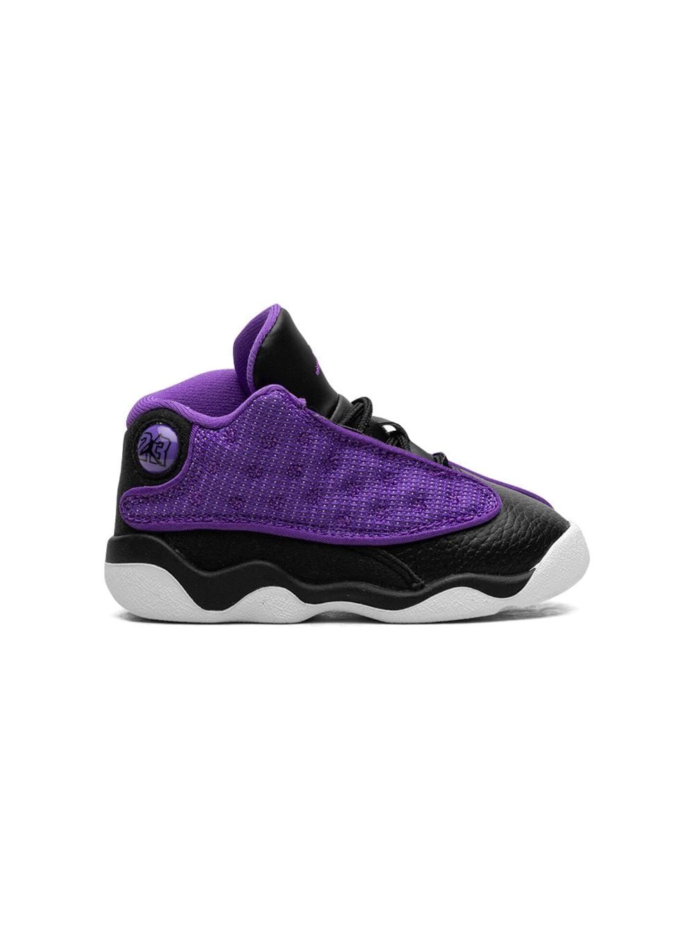 Shop Jordan Air  13 "purple Venom" Sneakers In Black