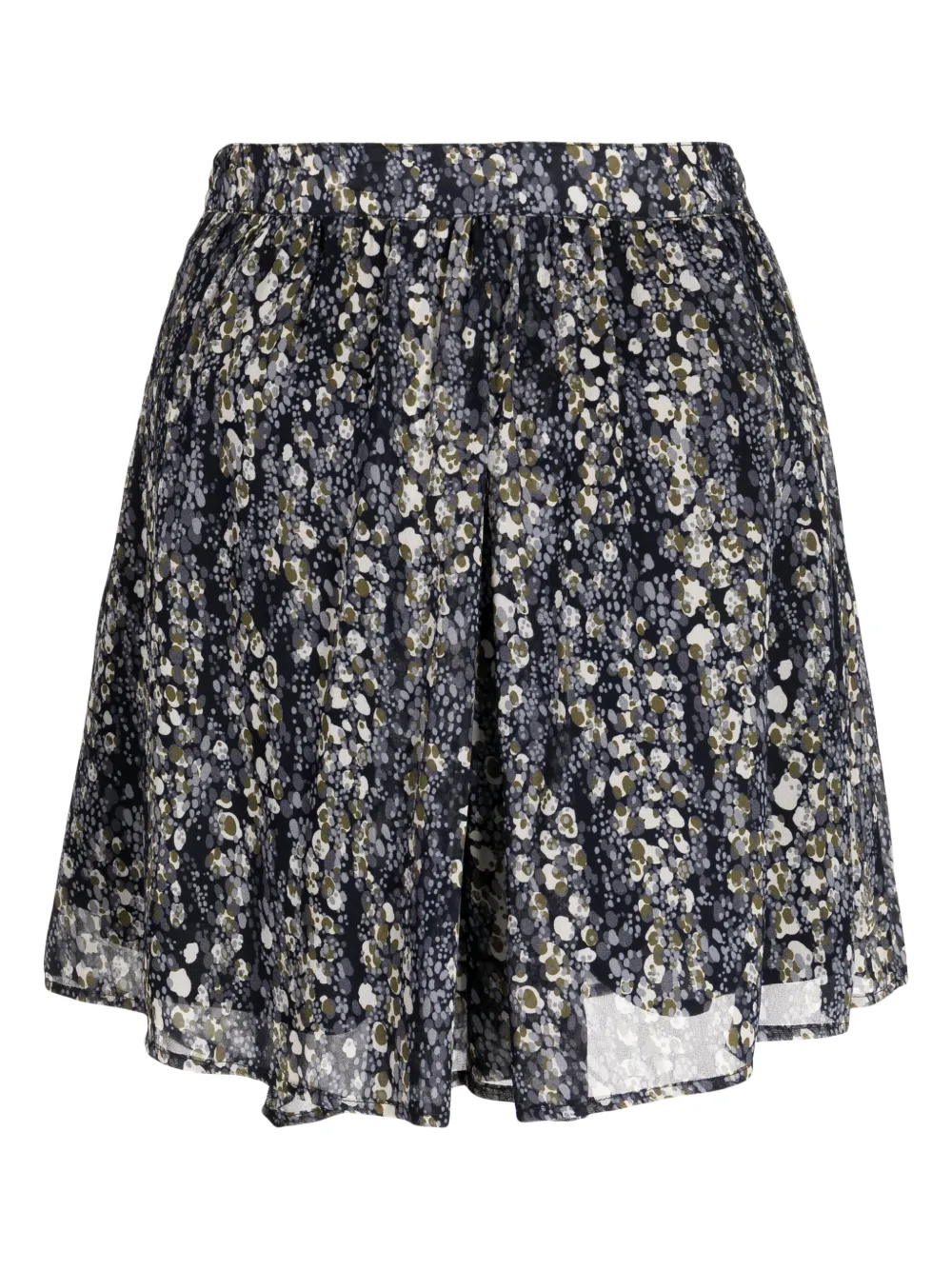 DONDUP floral-print pleated skirt - Blauw