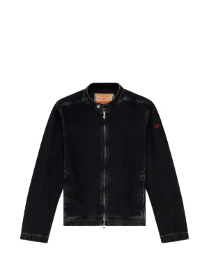 Diesel ジップアップ デニムジャケット | ブラック | FARFETCH JP