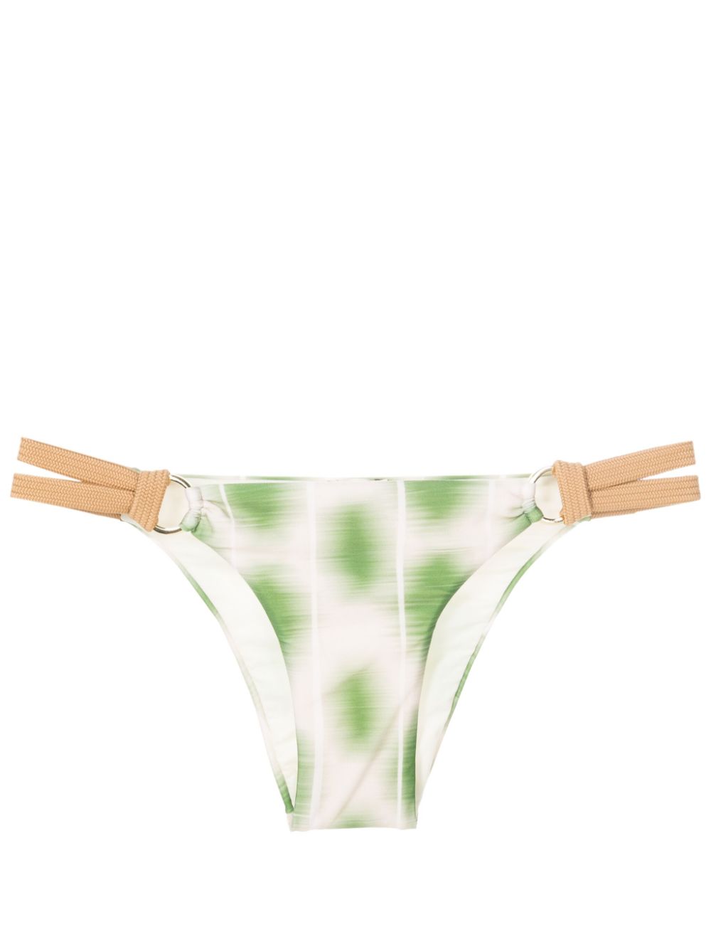 abstract-print rope-detail bikini bottoms