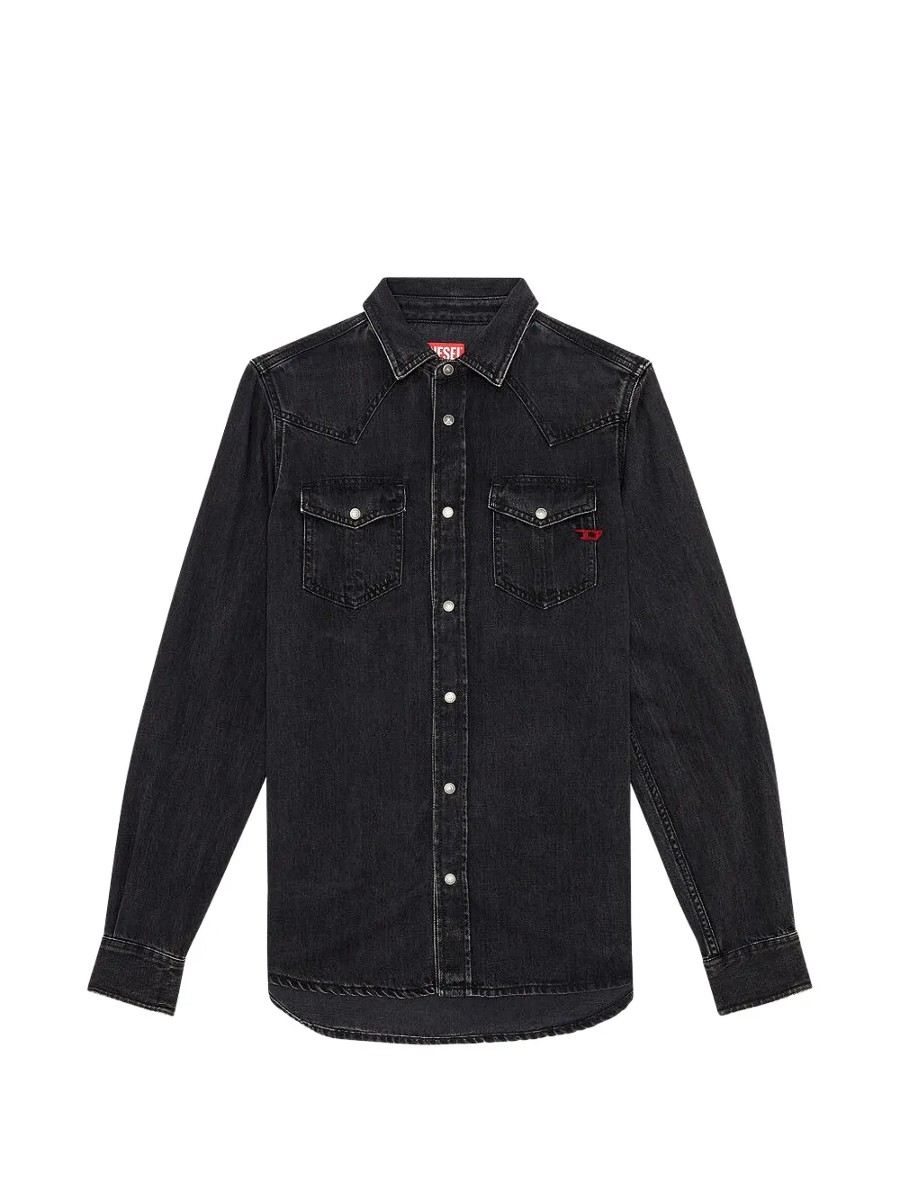 Diesel overshirt in denim in Black