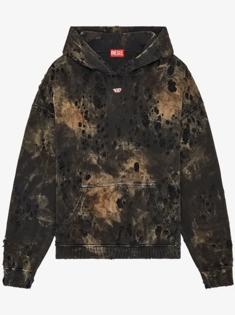 Diesel hoodie S-Boxt-Hood-N9 à effet usé